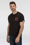 Replay T-Shirt mit Rückenprint rot/schwarz