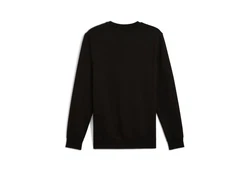 PUMA Langarmshirt ESS NO. 1 LOGO CREW FL Schwarz/Lila/Braun