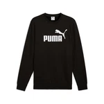 PUMA Langarmshirt ESS NO. 1 LOGO CREW FL Schwarz/Lila/Braun