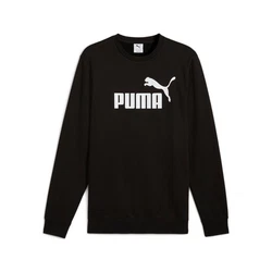 PUMA Langarmshirt ESS NO. 1 LOGO CREW FL Schwarz/Lila/Braun