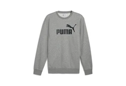 PUMA Langarmshirt ESS NO. 1 LOGO CREW FL Dunkelgrau/Grau/Silber/Lila