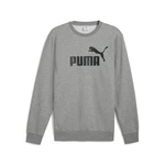 PUMA Langarmshirt ESS NO. 1 LOGO CREW FL Dunkelgrau/Grau/Silber/Lila