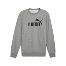 PUMA Langarmshirt ESS NO. 1 LOGO CREW FL Dunkelgrau/Grau/Silber/Lila