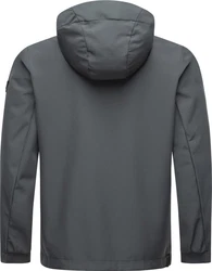 Ragwear Softshelljacke Shellwie Warm Herren Übergangsjacke Dunkelgrau/Hellgrau/Grau
