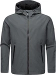 Ragwear Softshelljacke Shellwie Warm Herren Übergangsjacke Dunkelgrau/Hellgrau/Grau
