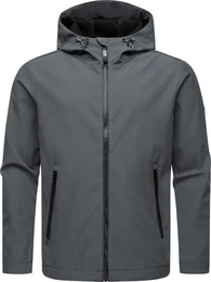Softshelljacke Shellwie Warm wasserdichte Herren bergangsjacke mit groer Kapuze