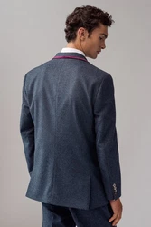 Next Baukastensakko Regular Fit Donegal Anzugsakko Hellblau/Dunkelblau/Grau/Blau