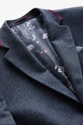 Next Baukastensakko Regular Fit Donegal Anzugsakko Hellblau/Dunkelblau/Grau/Blau