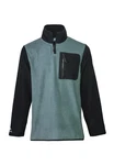 FORSBERG Sweatshirt Troyer Grün/Türkis/Blau