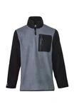 FORSBERG Sweatshirt Troyer Dunkelblau/Grau/Hellblau