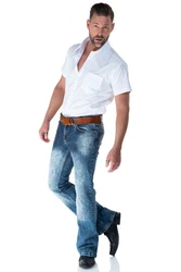 Comycom Bootcut Jeans STAR CUT Creme/Weiß/Rosa/Rot