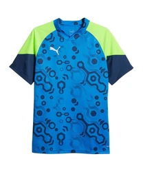 PUMA T-Shirt individualCUP Trikot Blau/Türkis/Hellblau