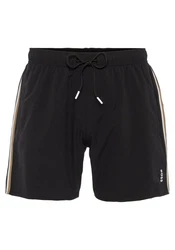 BOSS Badeshorts Iconic dunkelbeige/schwarz/wei