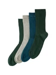 TOM TAILOR Socken 4er-Pack Dunkelgrün/Türkis/Grün/Blau