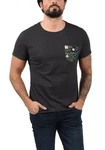 Blend T-Shirt BLEND BHFlorens Dunkelgrün/Khaki/Schwarz