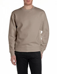 Sweatshirt mit V-Einsatz am Halsausschnitt