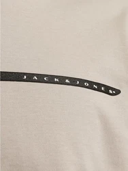 Jack & Jones T-Shirt JCOFUSION FULL BRANDING TEE SS CREW NOOS Beige/Khaki/Braun