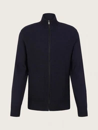 Sweatshirt Basic Structured Knit Jacket (1-tlg)