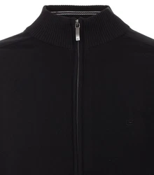 CASAMODA Cardigan Langarm mit Reißverschluss Strickjacke (004450) Schwarz (004450)