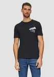 s.Oliver T-Shirt Schwarz/Dunkelblau