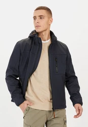 camel active Softshelljacke Funktionsjacke Outdoorjacke Dunkelblau/Hellblau/Beige