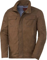 Ross & Cole Lederjacke Braun/Khaki