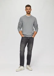 s.Oliver Sweatshirt Sweatshirt mit Logo-Detail Grau/Hellgrau