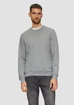 s.Oliver Sweatshirt Sweatshirt mit Logo-Detail Grau/Hellgrau