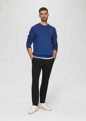 s.Oliver Sweatshirt Sweatshirt mit Logo-Detail Blau/Dunkelblau/Hellblau