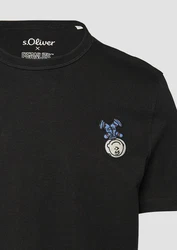 s.Oliver Kurzarmshirt Schwarz