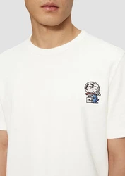 s.Oliver Kurzarmshirt Weiß/Creme/Grau