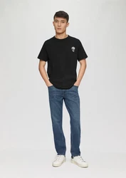 s.Oliver Kurzarmshirt Beige/Schwarz