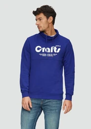 Sweatshirt Sweatshirt mit Frontprint und Snood-Kragen Teilungsnaht