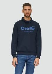 s.Oliver Sweatshirt mit Frontprint und Snood-Kragen Dunkelblau/Hellblau