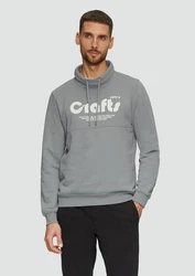 s.Oliver Sweatshirt mit Frontprint und Snood-Kragen Grau/Dunkelgrau/Hellgrau