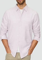 s.Oliver Langarmhemd Regular Fit Lila/Rosa/Fliederfarben