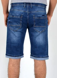 ESRA Jeansshorts Herren kurze Jeanshose mit Stretch 