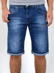 ESRA Jeansshorts Herren kurze Jeanshose mit Stretch 