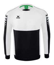 Erima Sweatshirt Six Wings Weiß/Dunkelblau/Orange