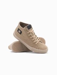 OMBRE Canvas-Turnschuhe Sneakerboots Beige/Khaki/Braun