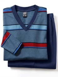 Witt Schlafanzug Hellblau/Blau/Dunkelblau