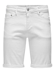 ONLY & SONS Jeansshorts ONSPLY weiß