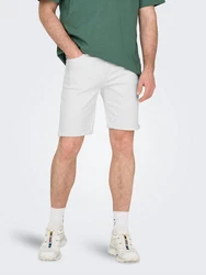 ONLY & SONS Jeansshorts ONSPLY weiß