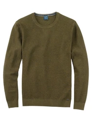 OLYMP Rundhalspullover Strick Casual 