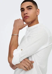 ONLY & SONS Hemd Caiden Weiß/Grau