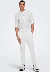 ONLY & SONS Hemd Caiden Weiß/Grau