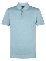 Petrol Industries Strickpullover Gestricktes Poloshirt Ocean