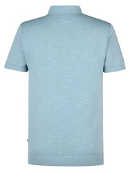 Petrol Industries Strickpullover Gestricktes Poloshirt Ocean