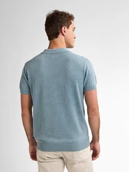Petrol Industries Strickpullover Gestricktes Poloshirt Ocean
