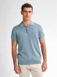 Petrol Industries Strickpullover Gestricktes Poloshirt Ocean